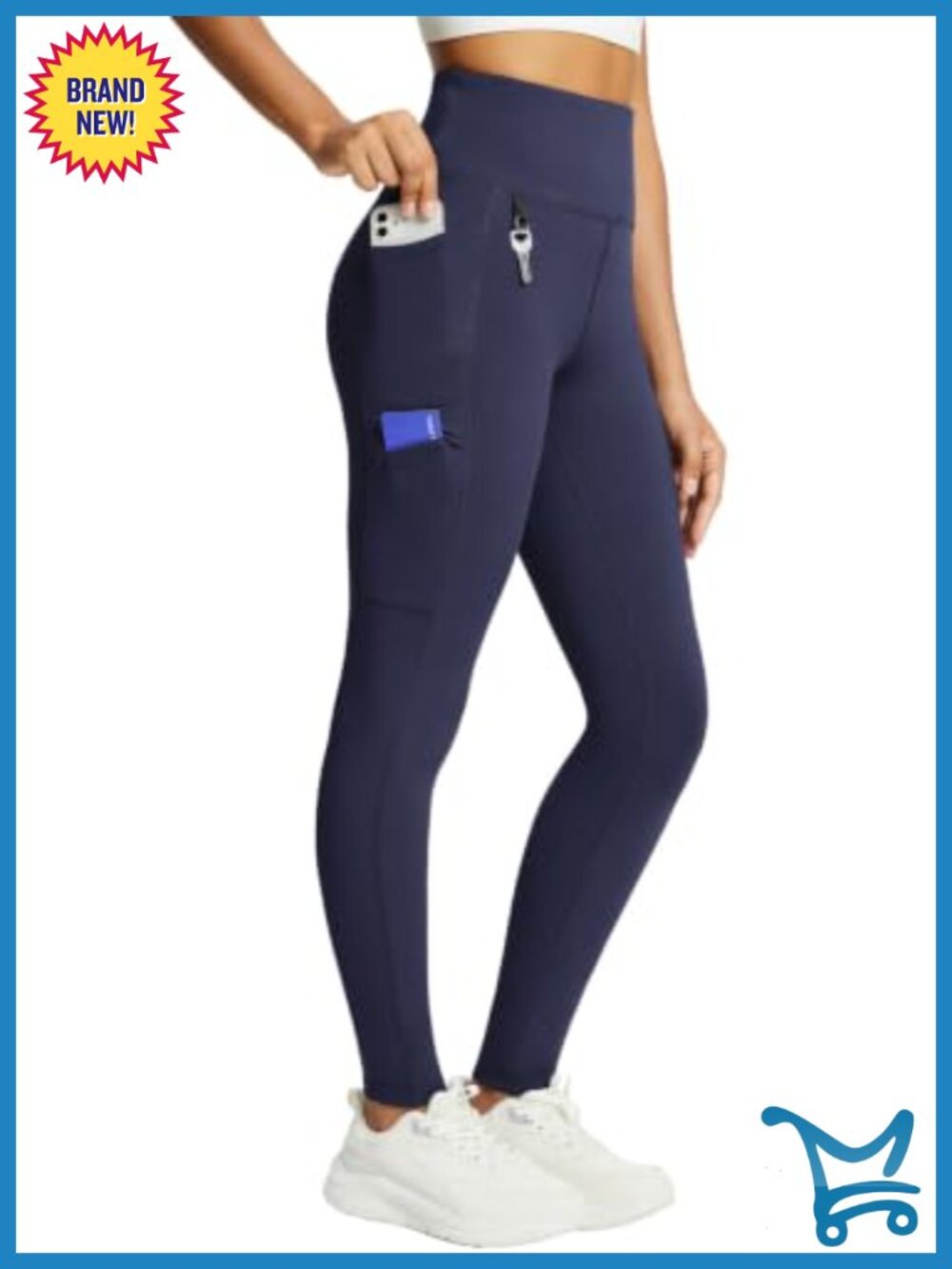 Fleece Lined Thermal Leggings Water Resistant High Rise Hiking Pants